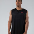 MNX Mesh sleeveless top, black