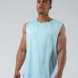 MNX Mesh sleeveless top, blue