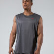 MNX Mesh sleeveless top, grey