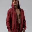 MNX Men's lightweight hoodie Aesthetic, maroon