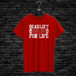 T-shirt DEADLIFT FOR LIFE, red