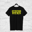 T-shirt FROM ZERO TO HERO, black