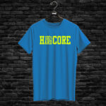 T-shirt 100% HARDCORE, blue