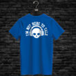 T-shirt I'M NOT HERE TO TALK, blue