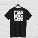 T-shirt LEAVE ME ALONE, black