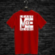 T-shirt LEAVE ME ALONE, red