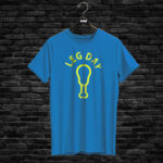 T-shirt LEG DAY, blue