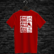 T-shirt PIÙ RISO, PIÙ POLLO, PIÙ PESSO, red