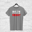 T-shirt SHUT THE F#CK UP AND SQUAT, grey