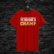 T-shirt CHAMP, red